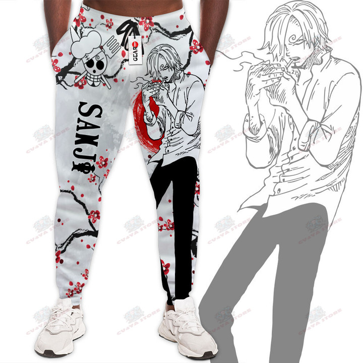 Sanji Jogger Pants Custom Anime One Piece Sweatpants Japan Style