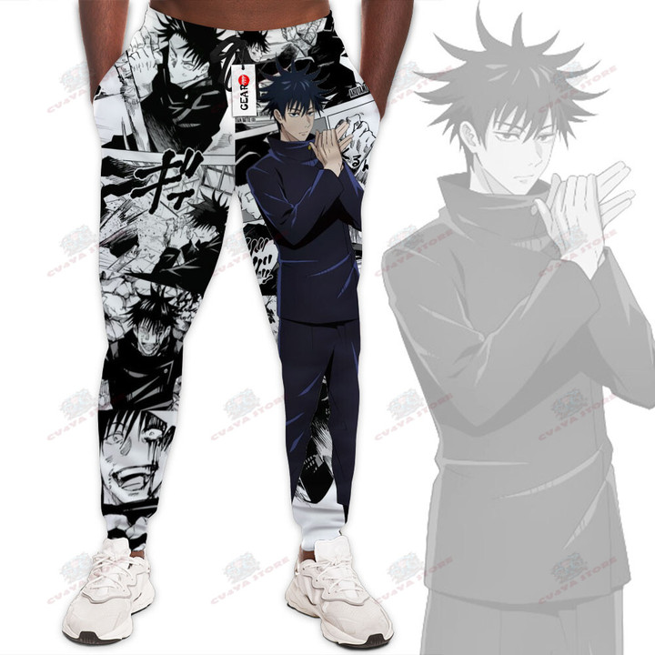 Megumi Fushiguro Jogger Pants Jujutsu Kaisen Anime Sweatpants Custom Merch Manga Style