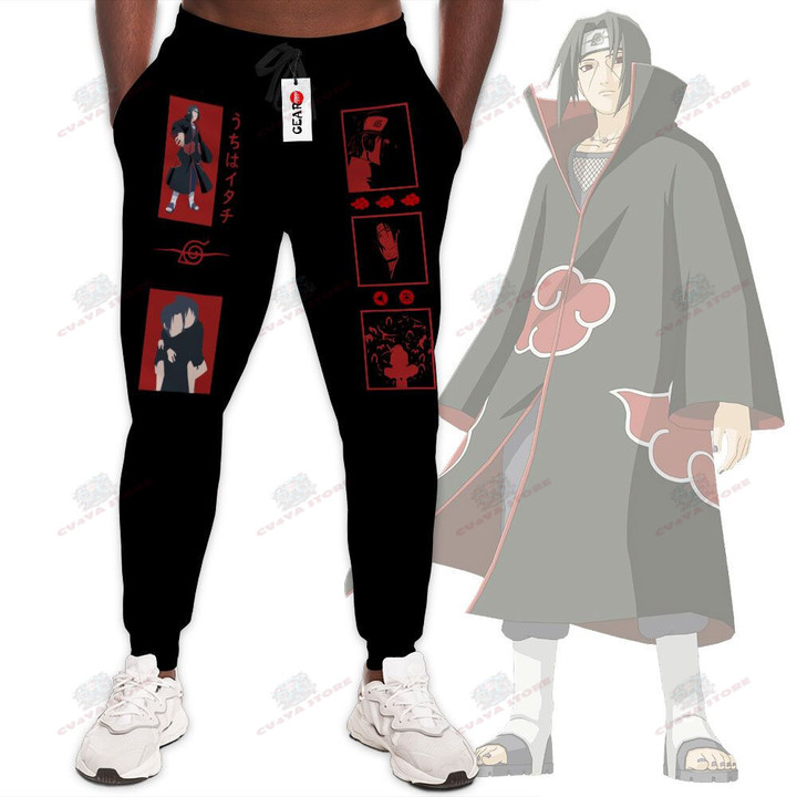 Akatsuki Itachi Jogger Pants Custom Anime NRT Sweatpants