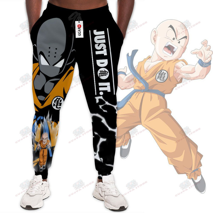 Krillin Jogger Pants Custom Just Do It Dragon Ball Anime Sweatpants