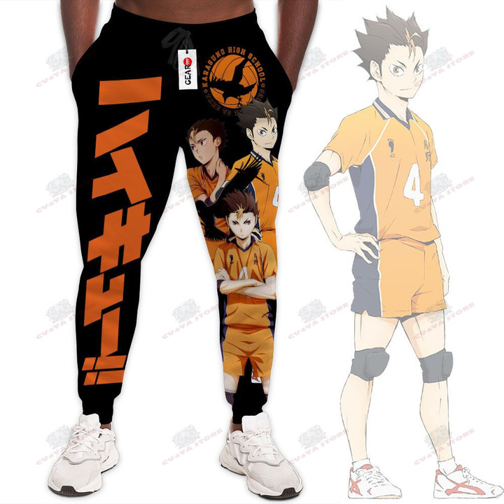 Yuu Nishinoya Sweatpants Custom Anime Haikyuu Jogger Pants Merch