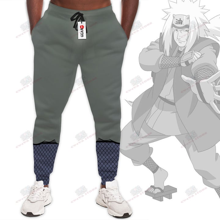 Jiraiya Jogger Pants Costume Anime Sweatpants Custom Merch For Fans