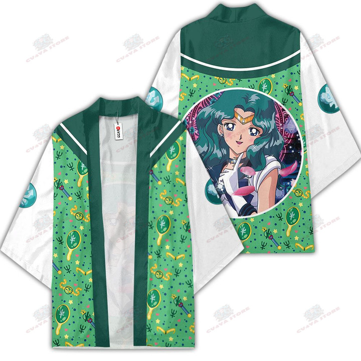 Sailor Neptune Kimono Shirts Custom Anime Sailor Moon Merch Clothes