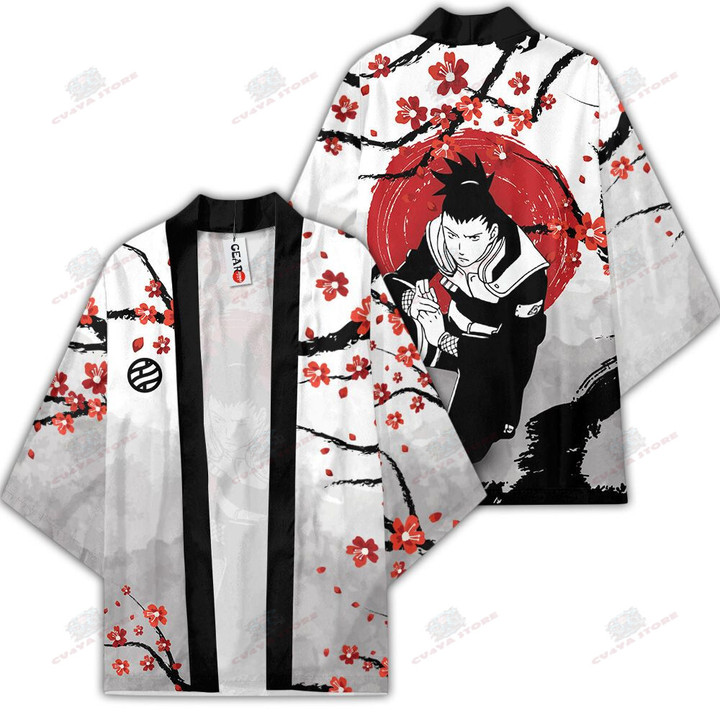 Shikamaru Kimono Shirts Custom Cherry Blossom Anime NRT Merch Clothes