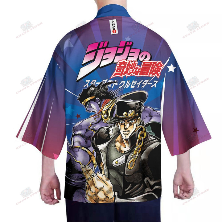 Jotaro Kujo Kimono Shirts Anime JJBAs Merch Clothes