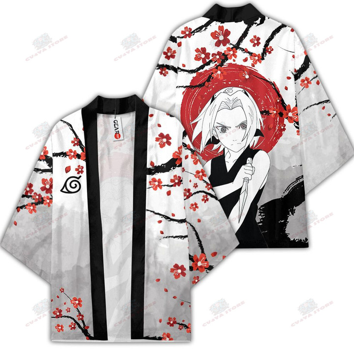 Sakura Haruno Kimono Shirts Custom Anime NRT Merch Clothes Japan Style