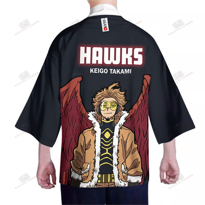 Keigo Takami Hawks Kimono Shirts Custom Anime My Hero Academia Merch Clothes