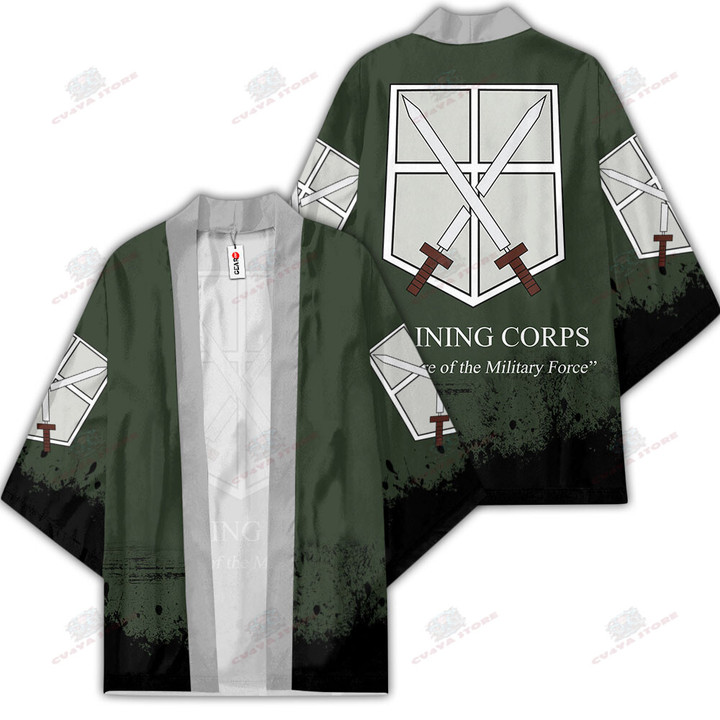 Training Corps Kimono Shirts Custom Attack On Titan Anime Merch Clothes