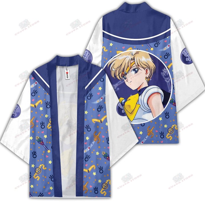 Sailor Uranus Kimono Shirts Custom Anime Sailor Moon Merch Clothes