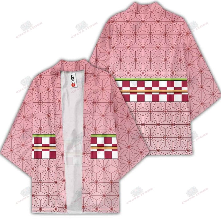 Nezuko Kimono Shirts Uniform Anime Kimetsu Merch Clothes
