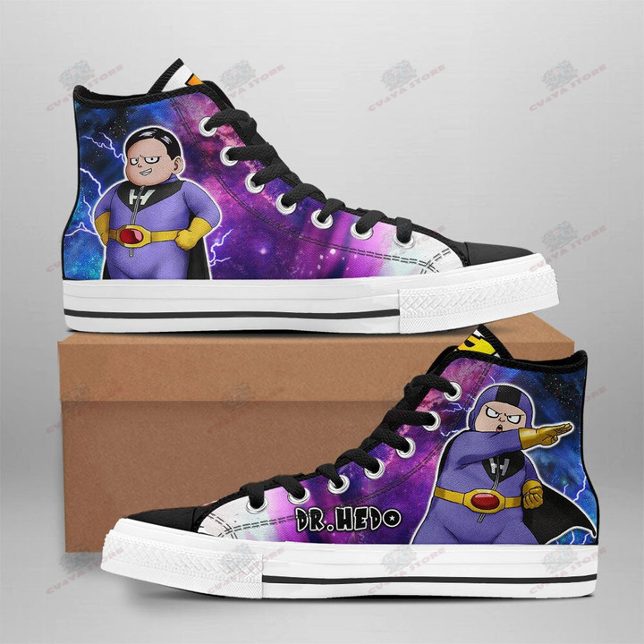 Dr. Hedo High Top Shoes Dragon Ball Super Custom Anime Sneakers