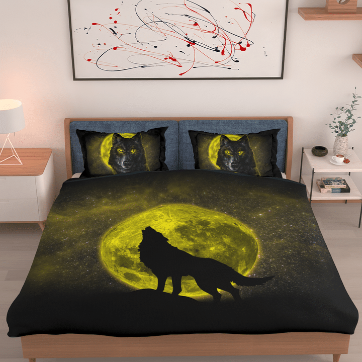 Wolf and the Moon Bedding Set - BS020