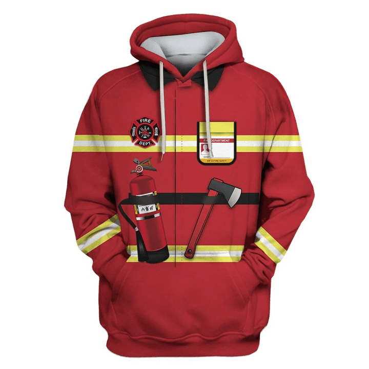 MysticLife Firefighter Suit Custom Hoodies Apparel