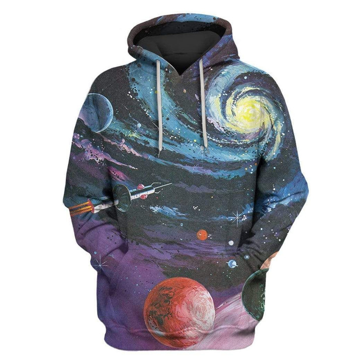 MysticLife Custom T-shirt - Hoodies Science Space Paintings Apparel