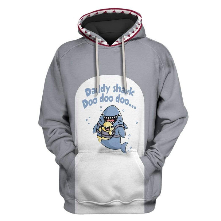 MysticLife Daddy Shark Custom T-shirt - Hoodies Apparel