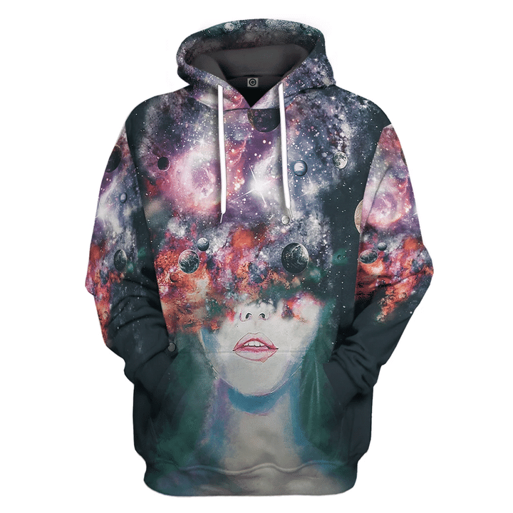 MysticLife 3D Space Thoughts Custom Tshirt Hoodie Apparel