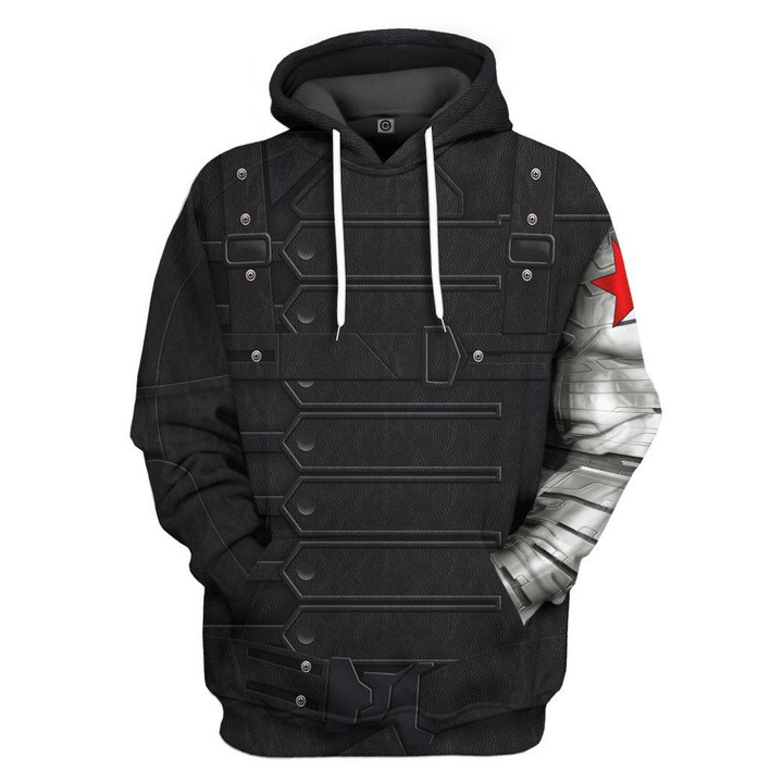 MysticLife 3D Marvel Bucky Barnes Winter Soldier Custom Tshirt Hoodie Apparel