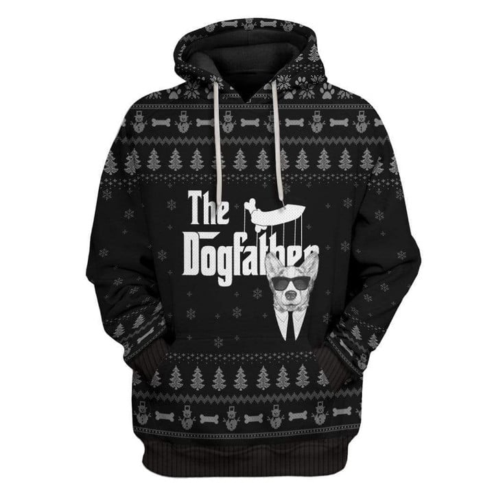 MysticLife Ugly The DogFather Corgi Christmas Custom T-Shirts Hoodies Apparel