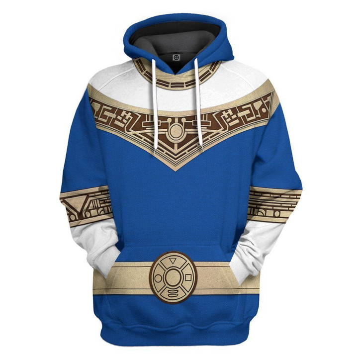 MysticLife 3D Power Rangers Zeo Blue Custom Tshirt Hoodie Apparel