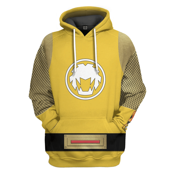 MysticLife 3D The Yellow Wind Rangers Ninja Storm Custom Tshirt Hoodie Apparel