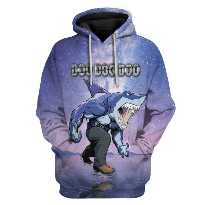 MysticLife 3D Ice Skating Shark Doo Doo Custom T-Shirts Hoodies Apparel