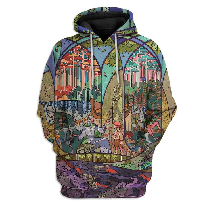 MysticLife 3D Lord Of The Rings The Hobbit Meet The King Elves Custom Hoodie Apparel