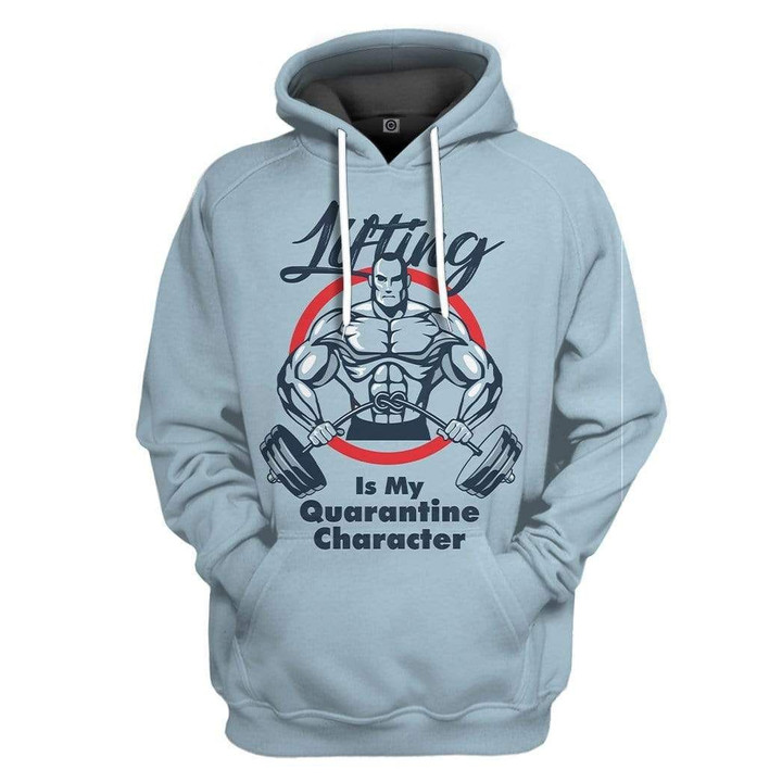 MysticLife 3D Lifting is My Character Custom Hoodie Apparel