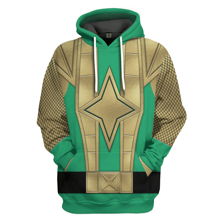 MysticLife 3D Green Samurai Rangers Ninja Storm Custom Tshirt Hoodie Apparel