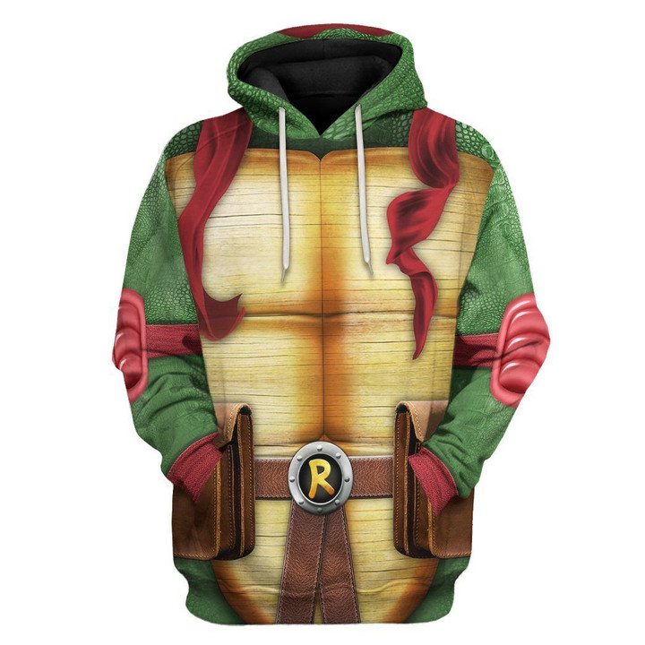 MysticLife 3D Raphael Raph TMNT Cosplay Custom Tshirt Hoodie Apparel