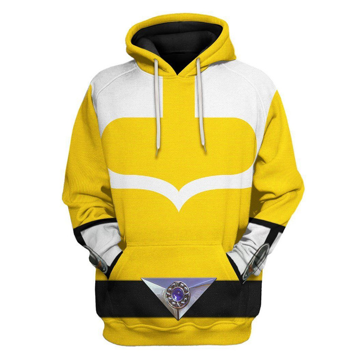 MysticLife 3D Yellow Power Rangers Time Force Tshirt Hoodie Apparel