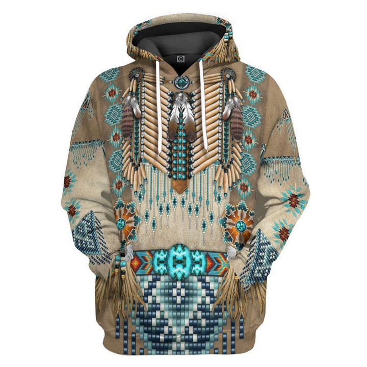 MysticLife 3D Native Indian Custom Tshirt Hoodie Apparel