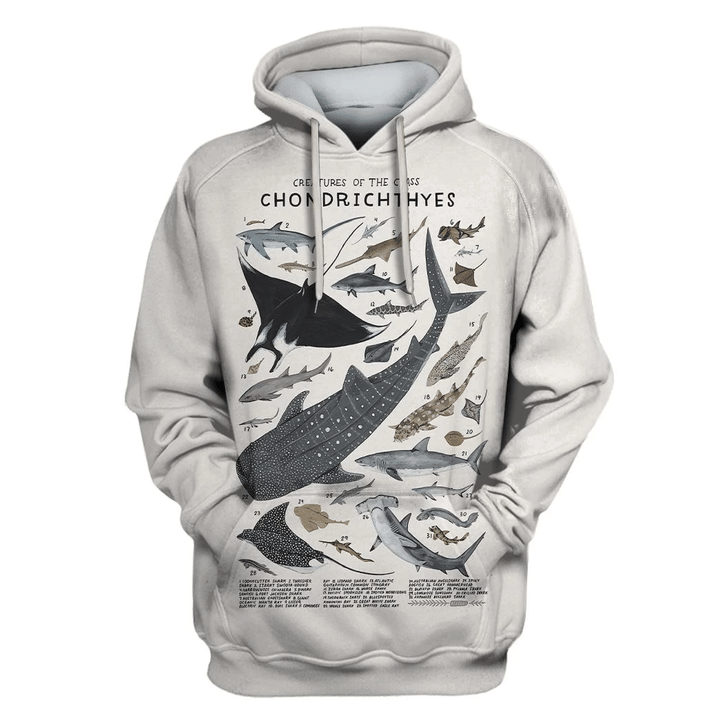 MysticLife Creatures Of The Class Chondrichthyes Custom T-shirt - Hoodies Apparel