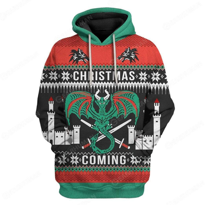 MysticLife Custom Ugly Christmas Is Coming Apparel