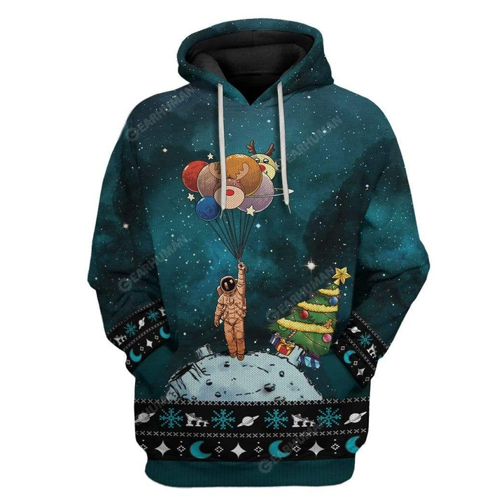 MysticLife Ugly Lonely Christmas In Space Custom T-Shirts Hoodies Apparel