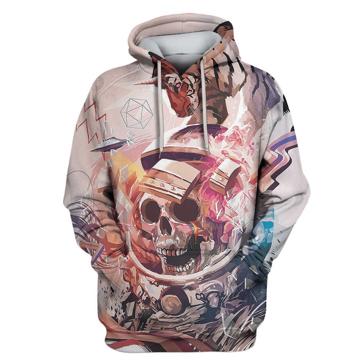 MysticLife Skullcap Astronaut Custom T-shirt - Hoodies Apparel
