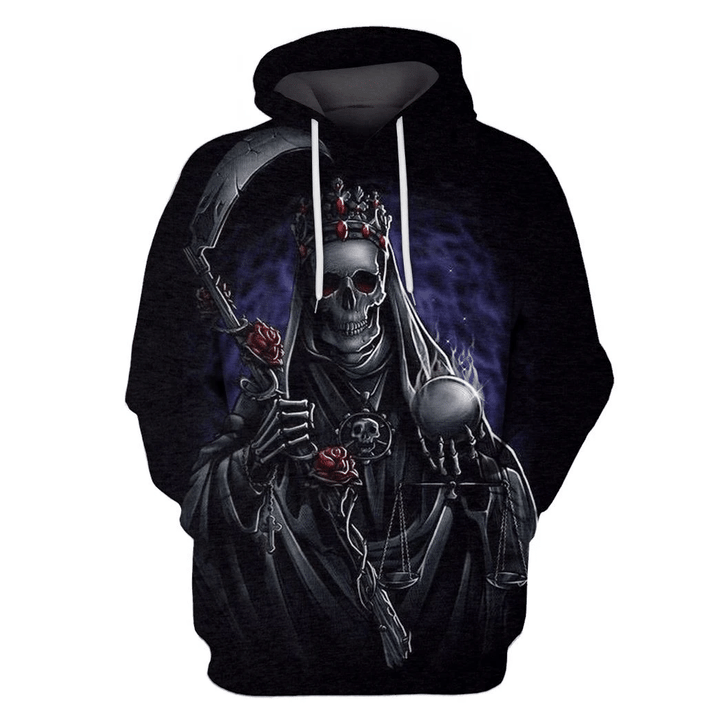 MysticLife 3d -Halloween Death Hoodies T-Shirt Apparel