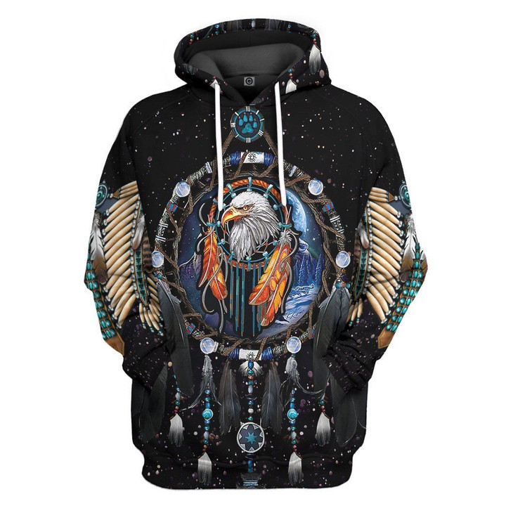 MysticLife 3D Native Eagle Dream Tshirt Hoodie Apparel