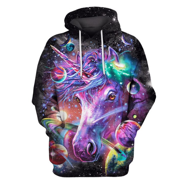 MysticLife Unicorn and Universe Custom T-shirt - Hoodies Apparel