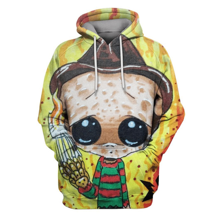 MysticLife Chibi of Freddy Krueger Hoodies - T-Shirts - Zip Hoodies Apparel