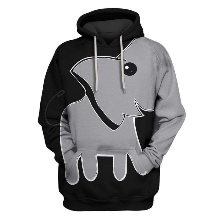 MysticLife Cute Elephant Custom T-shirt - Hoodies Apparel