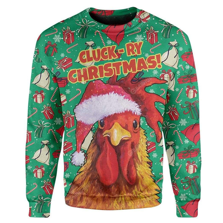 MysticLife Ugly Cluck-ry Christmas Custom Sweater Apparel