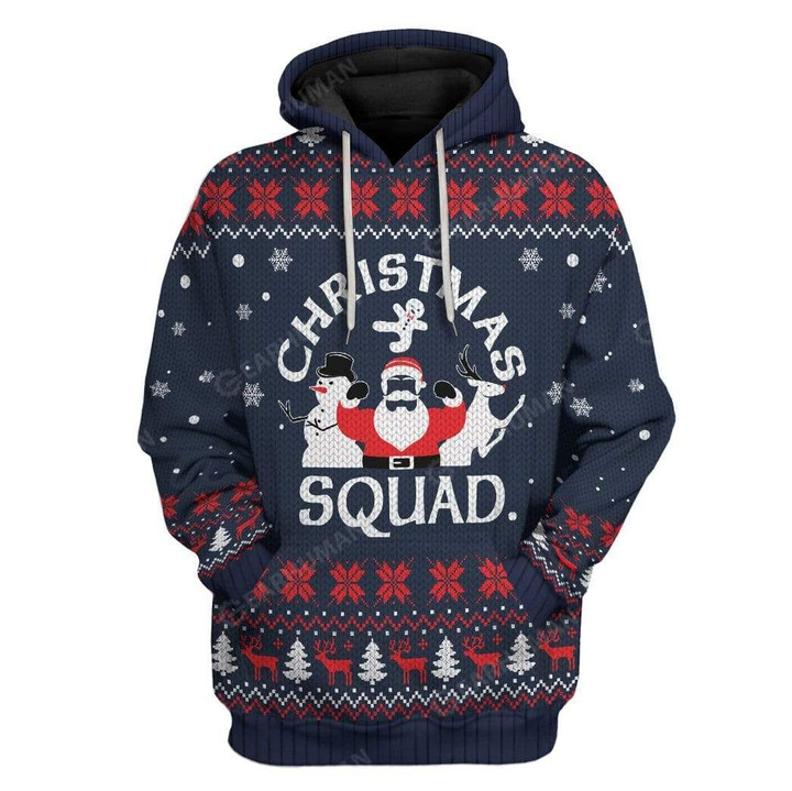 MysticLife Ugly Christmas Squad Hoodie T-Shirts Apparel