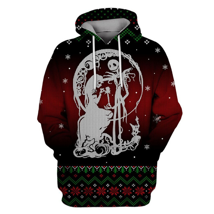 MysticLife Nightmare Before Christmas: Jack Skellington and Sally Custom T-shirt - Hoodies Apparel