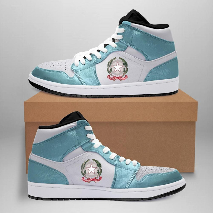 Italy High Top Shoes Turbo Green A7