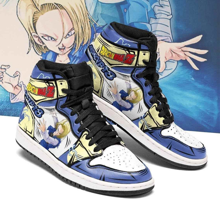 Android 18 Dragon Ball Z Anime Sneakers Air Jordan Shoes Sport