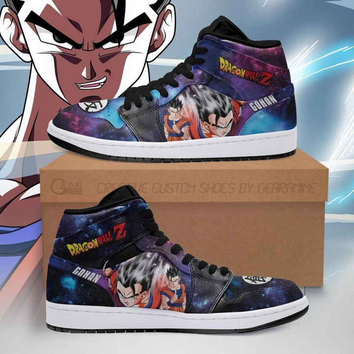 Gohan Shoes Boots Galaxy Dragon Ball Z Anime Sneakers Air Jordan Shoes Sport