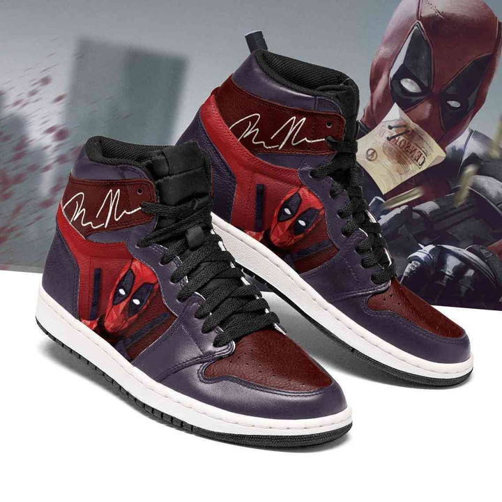 Deadpool Marvel Air Jordan Shoes Sport