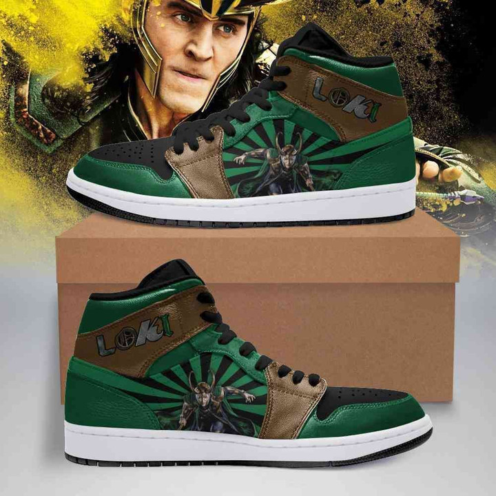 Loki Marvel Air Jordan Shoes Sport Sneakers