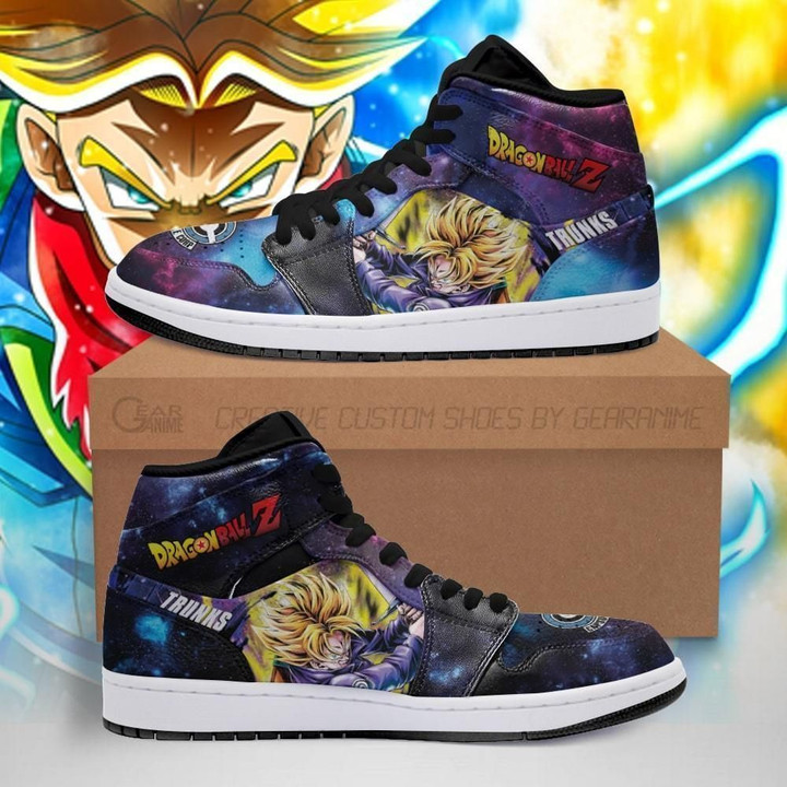Trunks Boots J1 Galaxy Dragon Ball Z Air Jordan Anime Custom Shoes Sport Sneakers