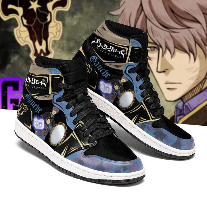 Black Bull Gauche Shoes Black Clover Anime Sneakers Air Jordan Shoes Sport